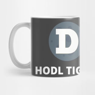 Dogecoin to the Moon HODL Tight Moon Design 1 Mug